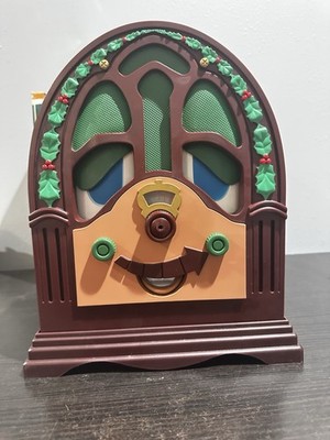 Vintage Telco Motionette Talking Singing Animated Christmas Radio & Box - WORKS!