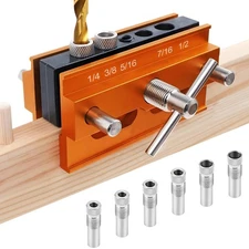 Self Centering Doweling Jig Kit, Drill Jig For Straight Holes Biscuit Joiner ...