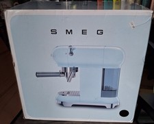 Smeg 50's Retro Style Manual Espresso Coffee Machine, model ECF01BLUK black.