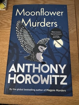 SIGNED Moonflower Murders By Anthony Horowitz Special Edition Hardback Sprayed 
