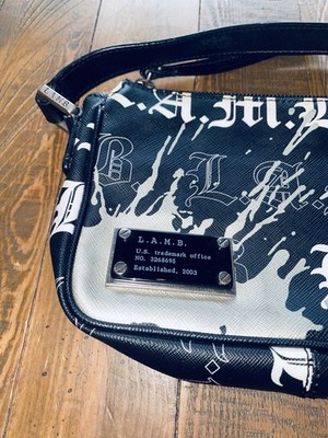 L.A.M.B by Gwen Stefani Vintage Purse Bag Black/White Vintage Y2K