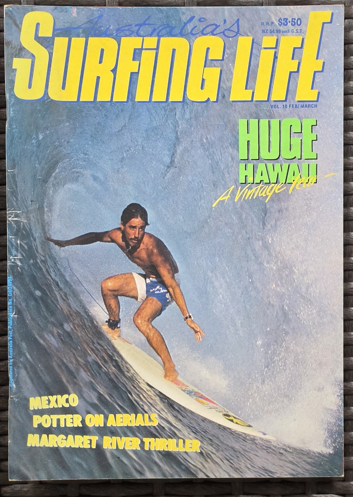 1987 Australia's Surfing Life Vol 10 Feb March Hawaii Margaret River Surf Mag image 2