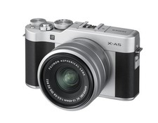 Fujifilm X-A5 Mirrorless Camera Lens Kit, Siler, X-A5LK-S
