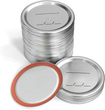 Canning Lids Regular Mouth for Ball/Kerr Jars, Split-Type Metal Mason Jar Lids w
