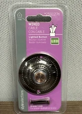 Style Selections Bronze Sun Star Design Lighted LED Round Wired Doorbell Button