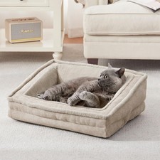 Cat Couch for Pets, Washable Cat Beds for Indoor Cats, Super Soft Plush Suppo...