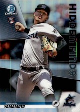 2020 Bowman #HF-JY Jordan Yamamoto Chrome Hidden Finds