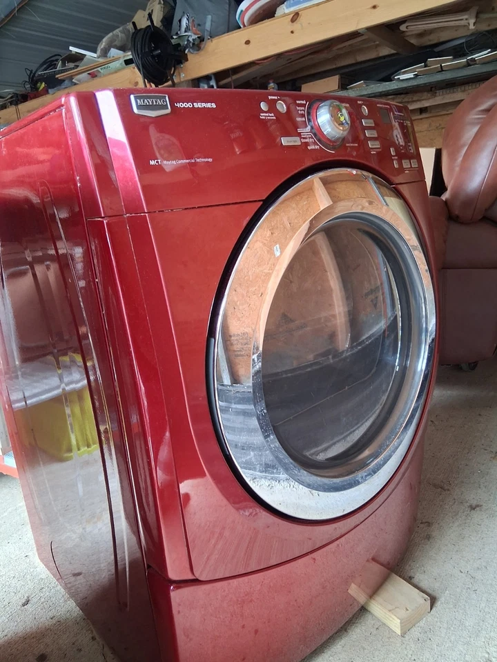 Excellent Condition Used Red Maytag 4000 Series Dryer - Image 2 of 2