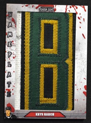 Krys Barch 2024 President's Choice Tough Guys Nameplates ''B'' Patch 1/1 Dallas