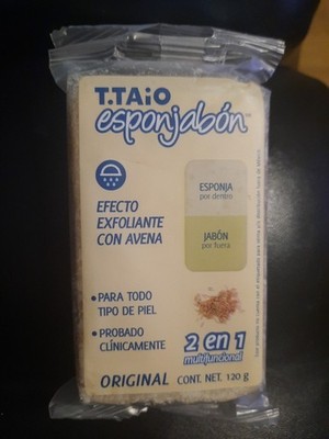 t.taio esponjabon sponge soap Oatmeal  2 In One