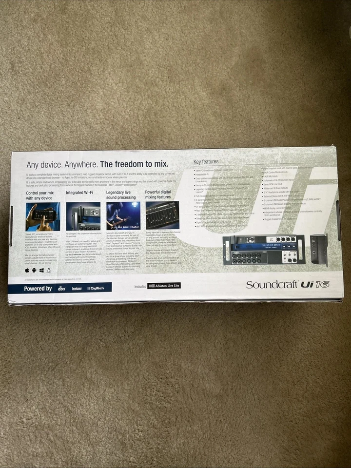 Soundcraft Ui16 Remote Controlled 16 Input Digital Mixer PROAUDIOSTAR - Image 2 of 4