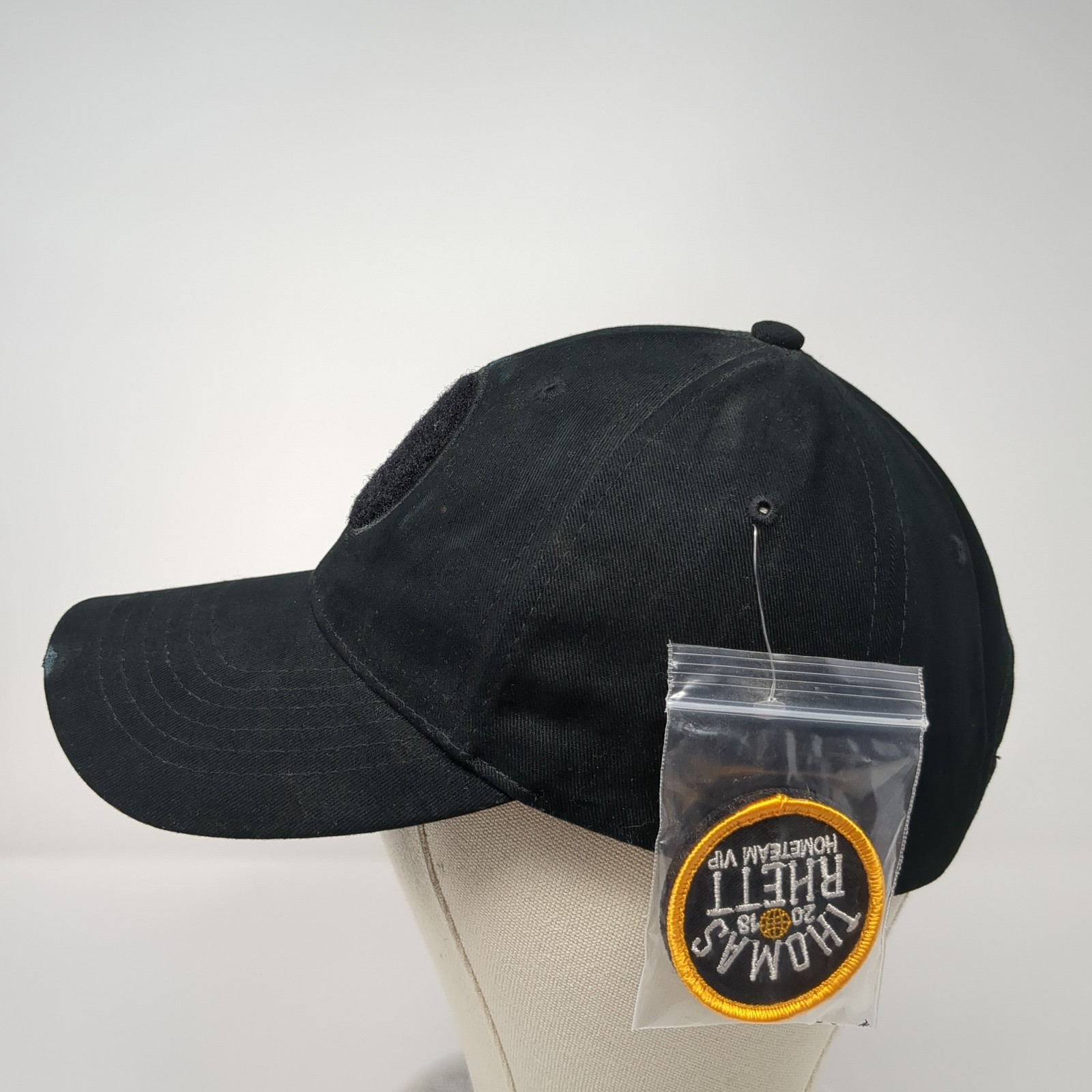 Mega Cap Strapback Baseball Cap Black One Size Ad… - image 3