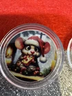 Christmas Advent Hayleybug (3) 1/10th oz Holiday Mouse,Tiger, Horse .999 Silver