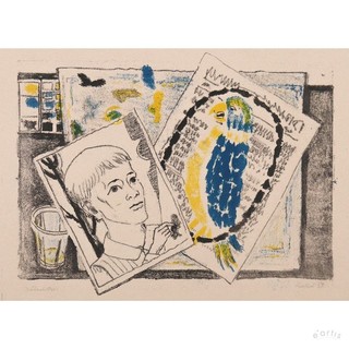 ERICH HECKEL ORIGINAL LITHOGRAPH PORTRAIT OF A GIRL STRICTLY LIMITED VP: €2800