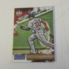 2019 Panini Diamond Kings - Image Variation Juan Soto  Artist Proof Grey Jersey