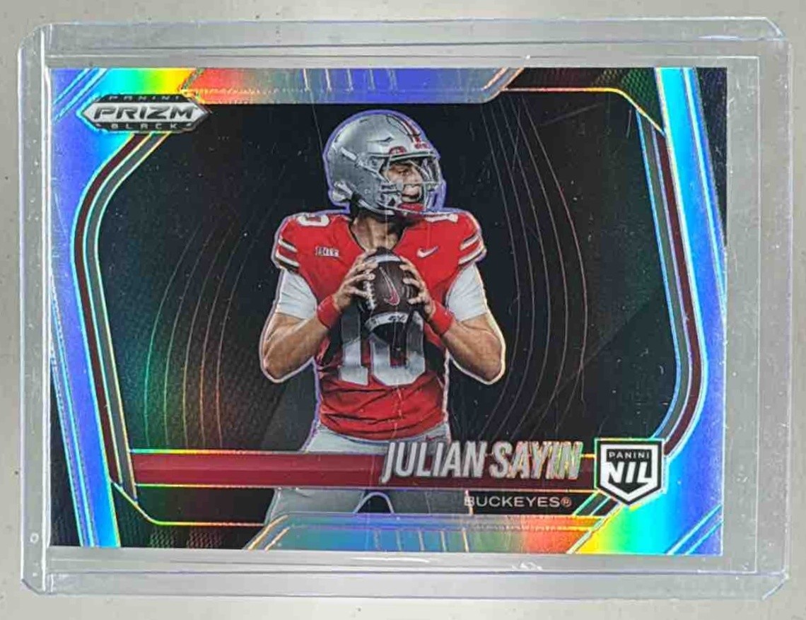 Julian Sayin 2025 Panini Prizm Black #192 Silver Prospects