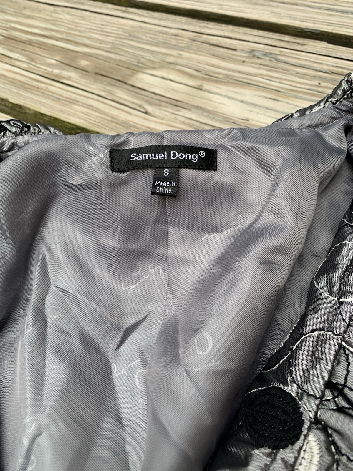 Samuel Dong Jacket Shacket Arty Holiday Party Emb… - image 2