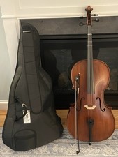 Eastman VC95 3/4 Cello For Students With Bow And Soft Side Backpack Case