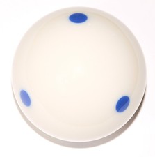 6 Dots - Spot Pool - Billiard Practice Training Cue Ball 6 oz - 2 1/4" Blue