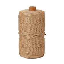 Natural 3mm Jute Twine String 328FT Hemp Rope Heavy Duty Gardening Crafts
