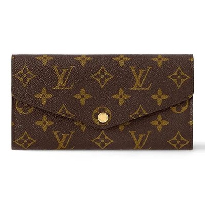 LOUIS VUITTON Sarah Wallet Regular Women's Brown/Ballet Pink 7.4x1x4.1 in