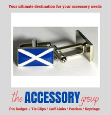 New Pair Sotland Flag Scottish mens cufflinks cuff shirt pins links metal enamel