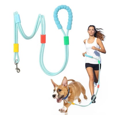 Verstellbare Hundeleine Laufleine Hands-free Nylon Sportgurt Katzeneingang