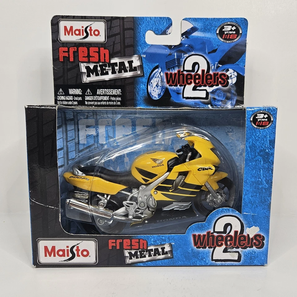 Maisto Fresh Metal 1/18 Diecast Motocicleta Lote De 4 Honda, Ducati, Suzuki NUEVO Foto 2 de 4