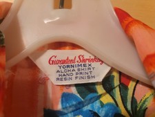 Vtg 60's/70's Aloha Hawaiian Shirt M NEEDS COLLAR REPAIR FIXER