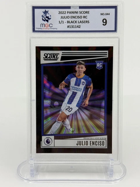 Julio Enciso RC Brighton Black 2x 1/1 Panini Score Premier 2023 for santiagocole