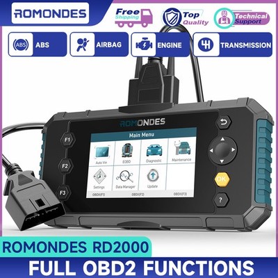 Romondes RD2000 Car OBD2 Scanner 4 System Check Engine Light Shut Off For BMW