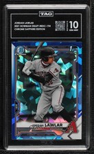 2021 Bowman Chrome Draft Sapphire Jordan Lawlar #BDC-194 TAG 10 GEM MINT 3f4