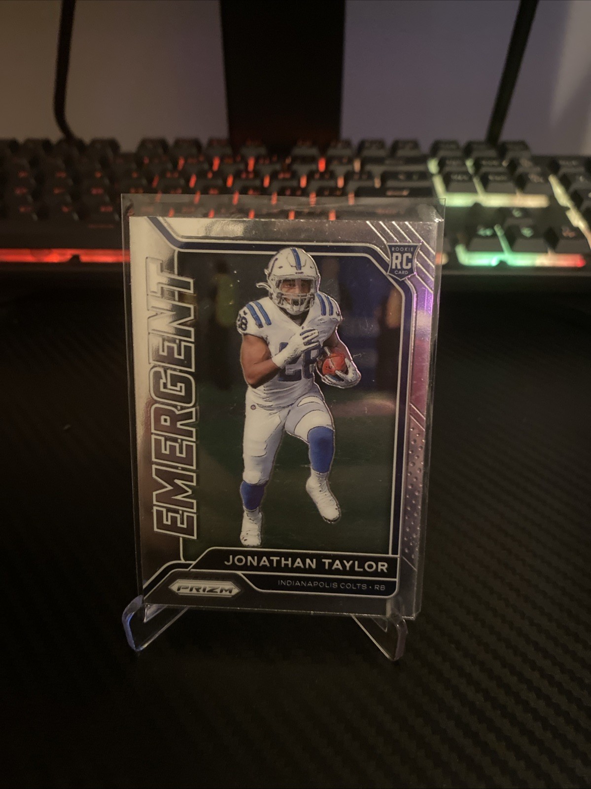 2020 Panini Prizm Emergent #4 Jonathan Taylor RC Rookie Card Indianapolis Colts