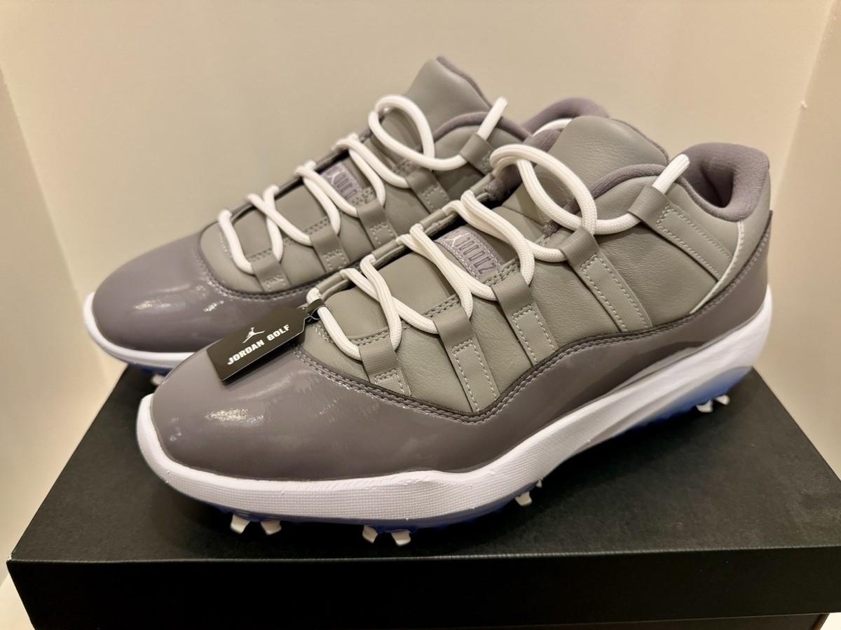 Size 10.5 - Air Jordan 11 Golf Low Cool Grey for sale online | eBay