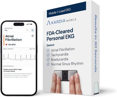 KardiaMobile 1-Lead EKG Monitor, Medical-Grade FDA-Cleared Personal Heart Monito