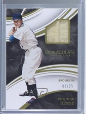 2016 Panini Immaculate Immaculate Swatches 6/25 Pee Wee Reese #IS-PR HOF r8f
