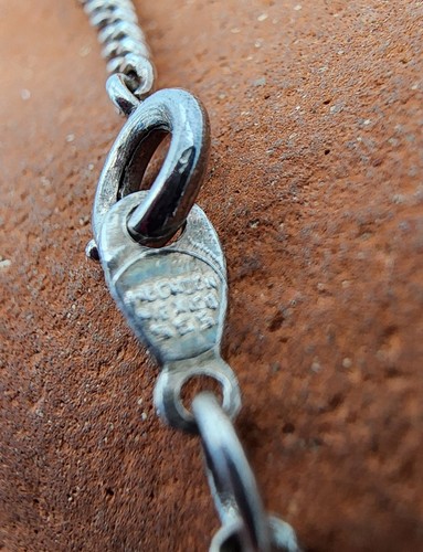Argento Sterling 925 Myles Edgars Haida Raven Argillite con Catena 22" Ag 2523 - Foto 10 di 11