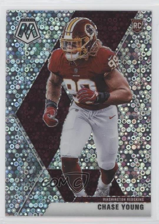 2020 Panini Mosaic Rookies No Huddle Silver Prizm Chase Young #202 Rookie RC 4f5