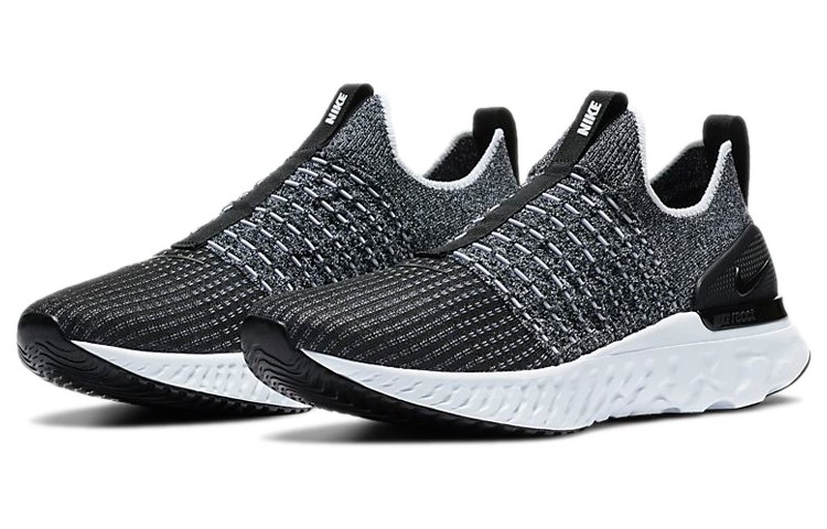 Size 10 - Nike React Phantom Run Flyknit 2 Black Smoke Grey  display picture 2