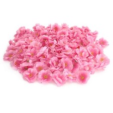 Artificial Silk Cherry Blossom Flower Heads Fake Fabric Sakura Floral Head de...