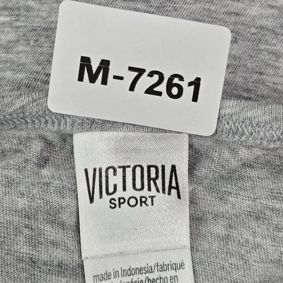 Camiseta sin mangas deportiva Victoria's Secret para mujer L gris ropa deportiva logotipo correa cuello redondo Foto 2 de 4