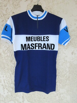 MAILLOT CYCLISTE CONFORAMA COLOMBES V.C.G BOUTI CYCLES années 70 shirt jersey L EUR 29,90 - FR