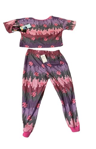 Nickelodeon That Girl Lay Lay Crop Top 2 Piece Pajama Set Size M (7/8) - Picture 9 of 10