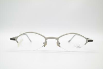 Vintage Gala Alusoft 1 Aluminium Silber Violett Halbrand Brille eyeglasses NOS