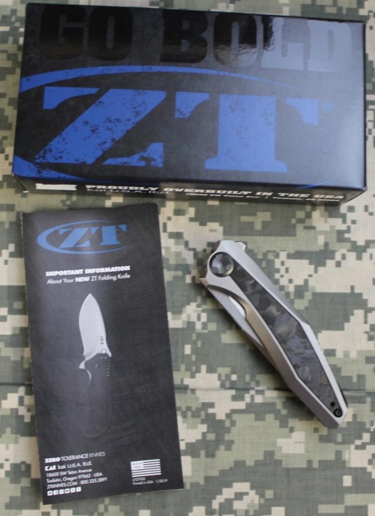 KAI Zero Tolerance 0470 Sinkevich Flipper Folding Knife CPM 20CV Titanium NEW!