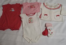 GYMBOREE 0-3 Month Sweeter Than Candy Bodysuits Romper Socks Sweater Outfit