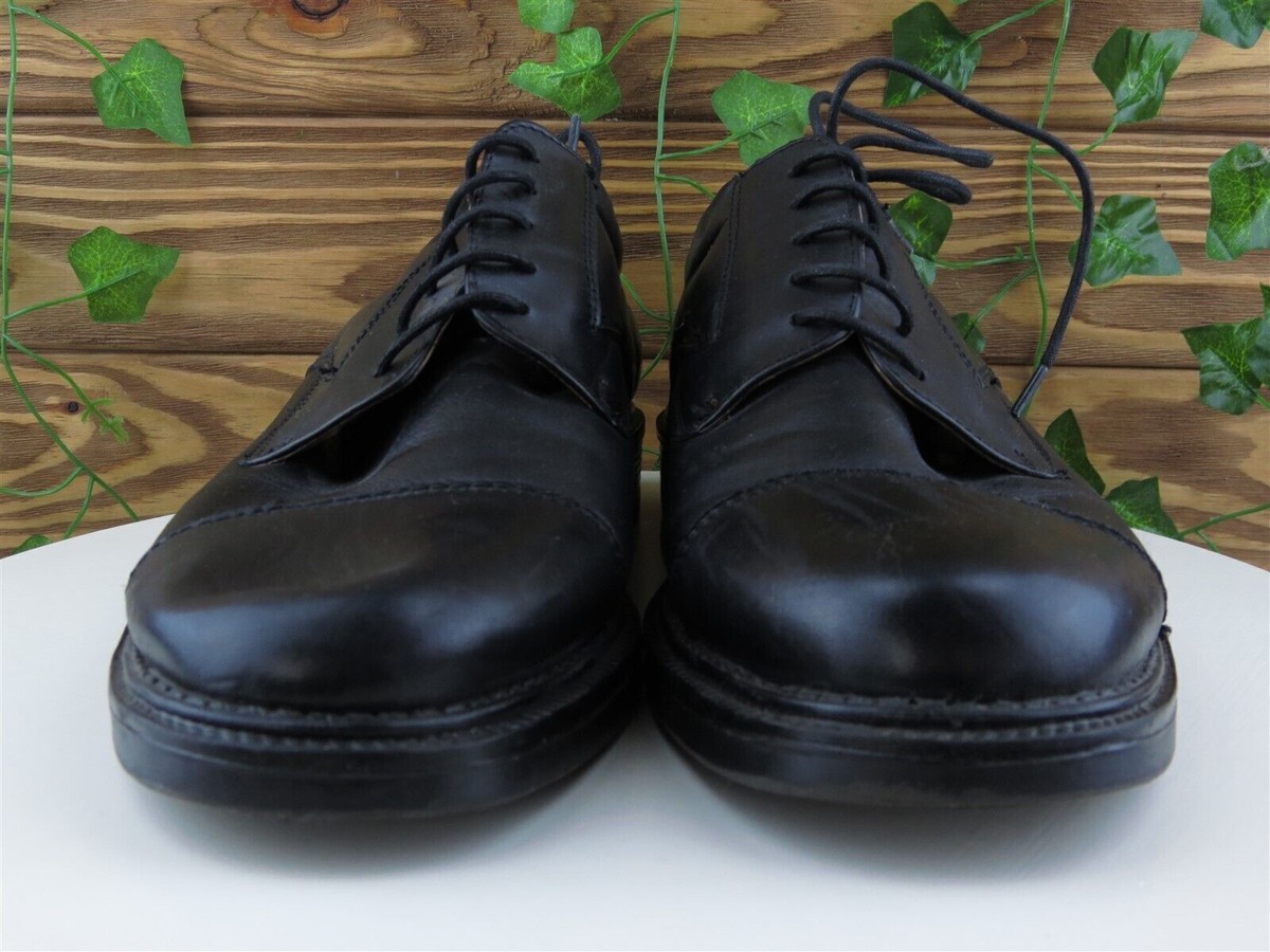 Franco Fortini Sz 10.5 Medium Derby Oxfords Black Leather  display picture 3