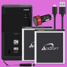 Large Power 2 x 3700mAh Battery 6 Accessory F Samsung Galaxy K Zoom C1158 C1115