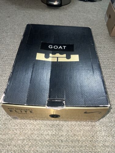 Size 12 - Nike LeBron 10 P.S. Elite+ White Gold Black Brand New Deadstock OG - Picture 14 of 15
