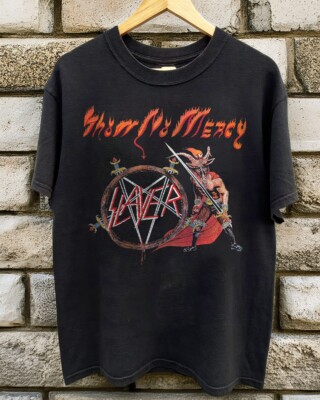 HOT! Slayer Show No Mercy Unisex Black T-shirt Size S-5XL